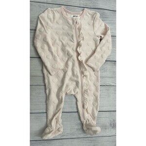 Pale Pink Jason Wu Baby Girl Footed Sleeper Pajamas (PJs), Size 3-6 months
